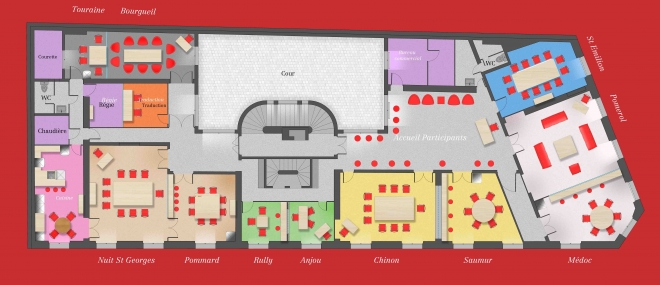 Plan des salles Louvre Focus Group